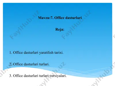 officedasturlari — PPTX