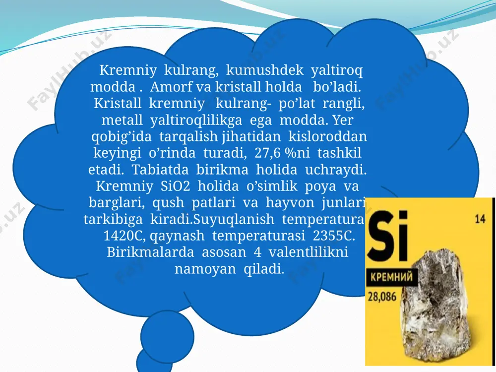 kimyo taqdimoti "kremniy" - Page 4