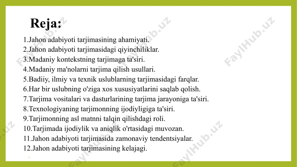 i hayoti va ijodi bilan muxtasar tanishtirishga alohida e’tibor berildi. adiblar qaysi adabiy yo'nalishga mansubligi asosida guruhlandi. har bir yo'nalishga to'xtalib, uning asosiy xususiyatlari, boshqa oqimlardan farqli jihatlari, yutuqlari va zaifliklari, adabiyot rivojidagi o‘rni, vujudga kelish sabablari haqida ma’lumot berildi. so'ng ushbu oqimning yirik vakillari ijodi alohida yoritildi. mazkui qo'llanmadan, shuningdek, barcha nofllologik o ‘quv yurtlarida jahon adabiyoti fani kursini o‘qitishda ham foydalanish mumkin. a n ti к a d a b iy o t «antik» so'zi lotincha (antigus) «qadimgi» degan ma’noni bildiradi. biroq barcha qadimiy adabiyotlarga antik atamasi qo'llanilmaydi. bu nom ostida faqat qadim yunoniston va rim adabiyoti tushuniladi. buning sababi shundaki, yunoniston va rim madaniyat, san’at hamda adabiyotning qadim beshigi hisoblanadi. antik adabiyotning tug'ilish joyi yunoniston bo‘lsa-da (miloddan oldingi vii—vi asrlar), iii asrda rim madaniyatming barpo etilishiga ham katta ta’sir ko'rsatgan. bu madaniyat milodiy v—vi asrlarga qadar davom etgan. antik davr madaniyatning chinakam gullab-yashnagan pallasi bo'ldi. qadimgi yunoniston …