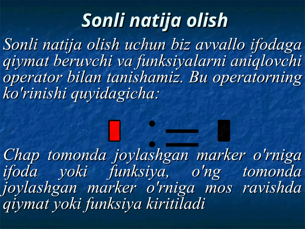 mathcad dasturida ifoda va formulalar kiritish.sonli va simvolli natijalar olish - Page 4