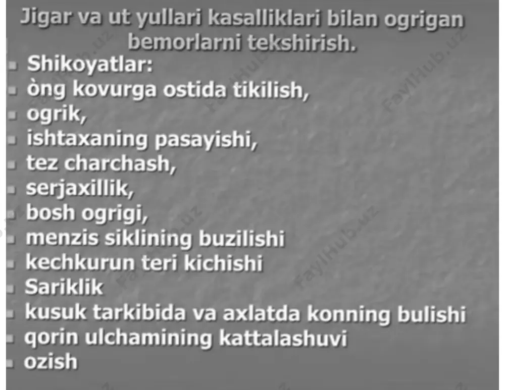 jigar va ot yo'llari kasalliklari - Page 5