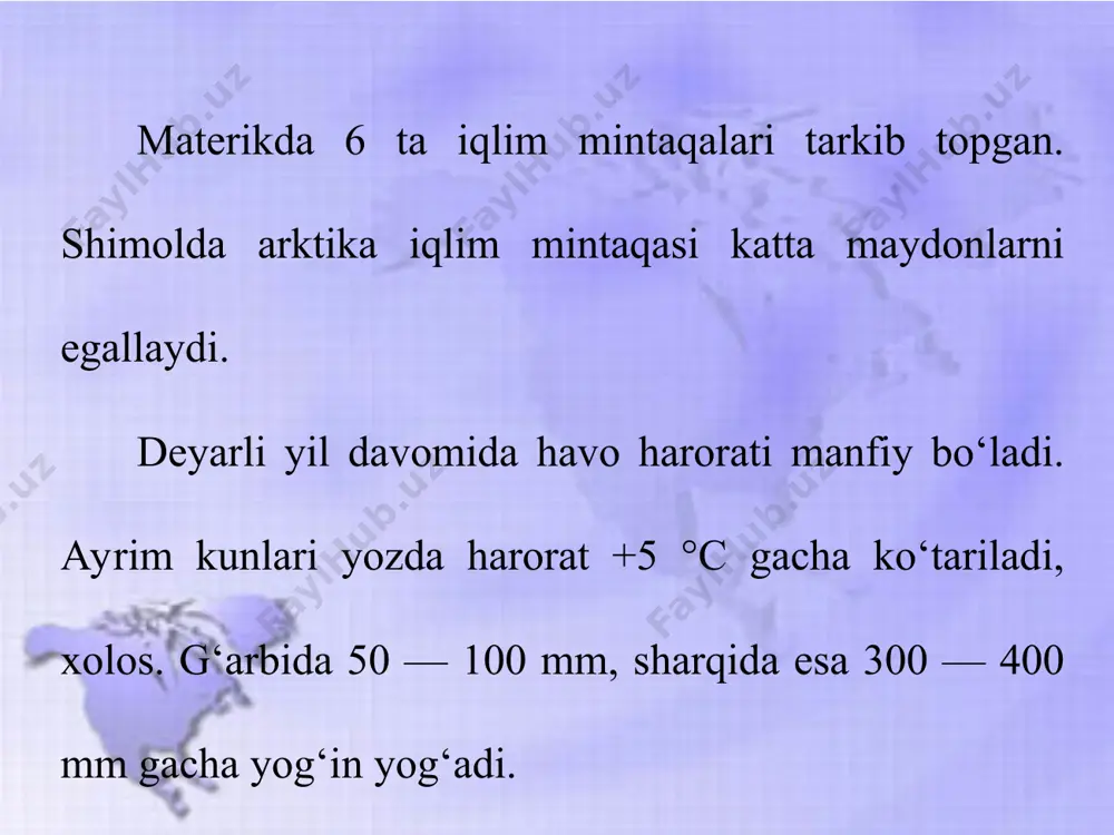 shimoliy amerika iqlimi va ichki suvlari 6-sinf - Page 4