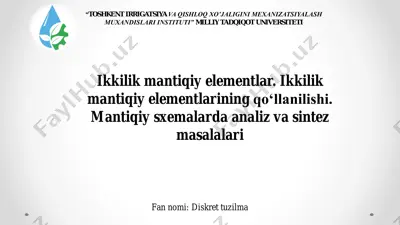 diskret tuzilma — PDF