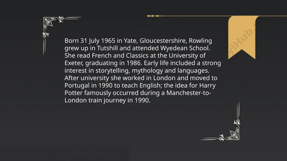 j.k. rowling’s biography and the harry potter novel - Page 4