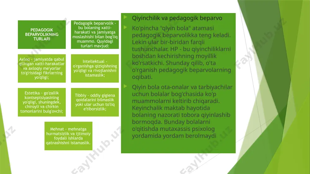 ini yomon ishlashi va asta-sekin o'rganib chiqishi mumkin. buning sababi, o'quv jarayoniga prognoz qilinadigan har kungi ko'nikmalar etarli darajada rivojlanmagan bo'lishi mumkin. ehtiyotkorlik, tasavvur, fikrlash, shuningdek, har qanday ijtimoiy shaxsga xos xususiyatlar kabi aqliy jarayonlar yetishmasligi. aksincha, kuchaygan xususiyatlar o'z-o'zini hurmat qilish va ziddiyatdir. vaziyat tez-tez o'zgarishi mumkin. bolaning o'zi va boshqalarga buzuq munosabati. natijada, muloqot va muloqot qiyin kechadi, bu o'z navbatida xatti-harakatlariga putur etkazadi. bolaning tarbiyasiga ta'sir ko'rsatadigan odamlarning asosiy vazifasi vaqtida pedagogik beparvolik belgilarini aniqlashdir. keyin mutaxassislar yordamiga murojaat qilishingiz yoki bolani hpni tuzatish uchun maxsus darslarga berishingiz shart emas. u uchun o'quv va ijodiy faoliyat uchun qulay sharoit yaratishga harakat qiling. sport bilan shug'ullanadigan bo'limlarga, shu jumladan, yangi narsalarni o'rganishga bo'lgan qiziqishni uyg'otasiz. pedagogik beparvolik - bu bir daraja yoki boshqasiga ifodalanadigan bir xil burilish. shunday qilib, namoyon bo'lish intensivligi quyidagicha bo'lishi mumkin: nur (yashirin) daraja zaif dinamikaga bog'liq bo'lib, bu muammoni aniqlash qiyin kechadi. ko'pincha …