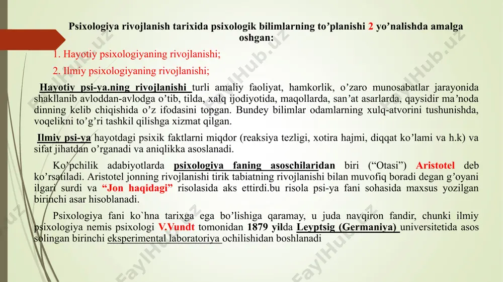 psixologiya moduli predmeti va vazifalari - Page 5
