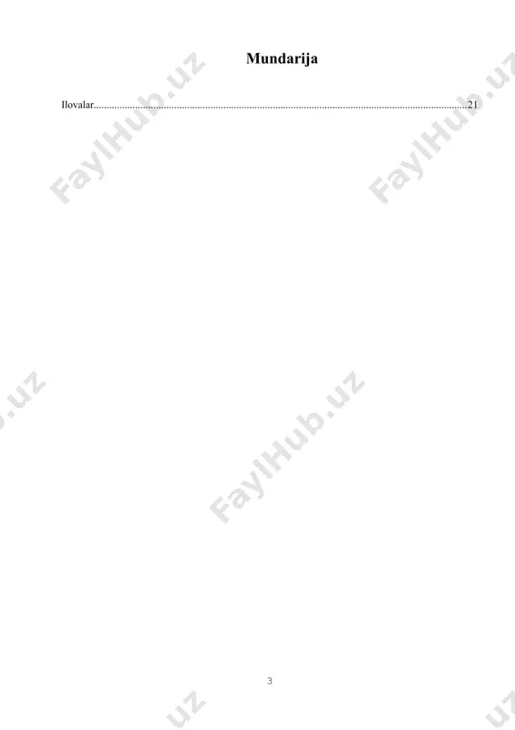 aliy qo‘llay olish ko‘nikmalarini hosil qilish hamda xo‘jalik yurituvchi subyektlarning buxgalteriya hisobi, byudjet bilan hisobi va hisobotlari, moliyaviy hisoboti, audit, boshqa moliyaviy axborotlarining to‘g‘riligi, korxona va tashkilotlarning buxgalteriya hisobi, moliyaviy hisobot, moliyaviy tahlil, audit jarayonlarida qanchalik qatnashishlari va qonun hujjatlarga mosligi to‘g‘risida xolis va asosli fikrlarni shakllantirish uchun zarur bo‘lgan auditorlik amallarini bajarish bo‘yicha nazariy va amaliy bilimlar berish hisoblanadi. umumiy qoidalar. ushbu dastur o‘zbekiston respublikasi oliy ta’lim, fan va innovatsiyalar vazirligining 2022 yil 13 - iyundagi “oliy ta’lim muassasalari talabalarining malakaviy amaliyotini o‘tash tartibini takomillashtirish to‘g‘risidagi” 202-sonli buyrug‘i va namunaviy nizomi, tdiu samarqand filiali kengashining qaroriga muvofiq 60410100-“buxgalteriya hisobi va audit (tarmoqlar bo‘yicha)” ta’lim yo‘nalishida ta’lim olayotgan talabalarning malakaviy amaliyot o‘tashlari uchun uslubiy qo‘llanma sifatida ishlab chiqildi. 1.1. malakaviy amaliyotning maqsadi va vazifalari. talabalar malakaviy amaliyotini tayyorlashda davlat ta’lim standartiga, xususan o‘quv rejaga muvofiq tarzda tashkil etiladi va u ta’lim jarayonining bevosita ishlab chiqarish sharoitida amalga oshiriladigan tarkibiy qismi …