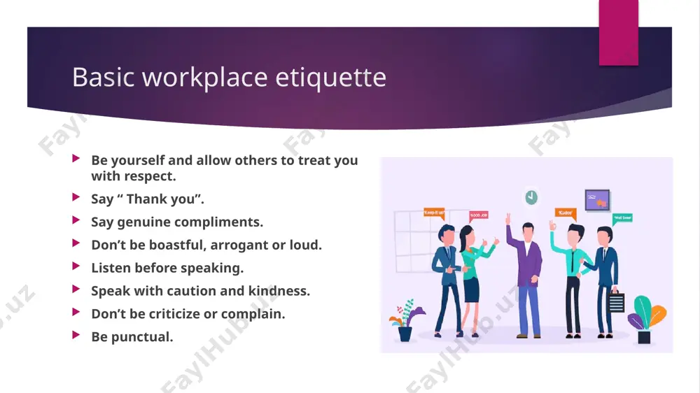 workplace etiquette and responsibility - Page 4