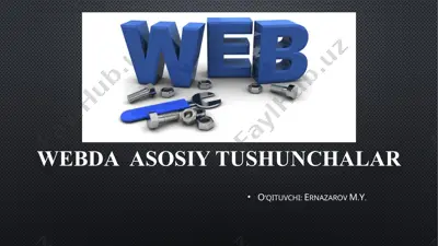 web-da asosiy tushunchalar — PPTX