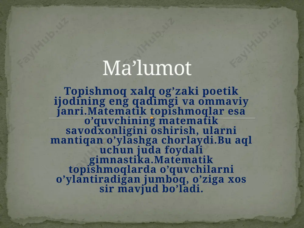 matematik topishmoqlar - Page 2