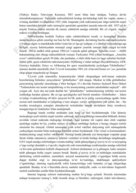 sch nomi bilan nemis tilida, turkiyada sabah yevropa nomi bilan, yevropa ittifoqida ingliz, nemis va arab tillarida daily sabah nomi bilan nashr etiladi. "exo moskvy" - 1990 yildan 2022 yilgacha tunu-kun efirga uzatiladigan sovet va rus axborot va so'zlashuv radiostansiyasi. "exo" birinchi marta 1990 yil 22 avgustda moskvada "radio-m" ("radio-fm", "exo of moscow") nomi bilan 1206 khz (sv) chastotasida efirga uzatildi. stansiya 1991 yil 19-21 avgust kunlari bo'lib o'tgan avgust to'ntarishi paytida shuhrat qozondi - dastlabki kunlarda davlat favqulodda vaziyatlar qo'mitasiga qarshilik ko'rsatgan kam sonlilardan biri edi. favqulodda vaziyatlar davlat qo‘mitasining 3-sonli radiostansiya faoliyatini to‘xtatish haqidagi qarori “exo” rahbariyati tomonidan yuksak davlat mukofoti sifatida baholandi. bosh muharrir aleksey venediktovning so‘zlariga ko‘ra, xavfsizlik xizmatlari radiostansiyani efirdan olib tashlashga bir necha bor urinishgan, biroq uning xodimlari studiyani telefon liniyasi orqali uzatuvchiga ulab, eshittirishni davom ettirishga muvaffaq bo‘lgan."exo moskvi" o'zining birinchi kunidan boshlab bitta qoidaga amal qildi: "voqealar bo'yicha barcha muhim nuqtai nazarlar …