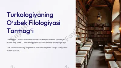 oʻzbek filologiyasi tarmogʻi — PDF