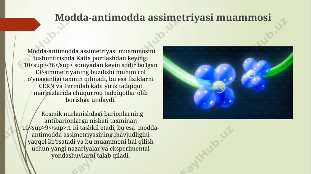 antizarralar va modda-antimodda assimetriyasi - Page 4