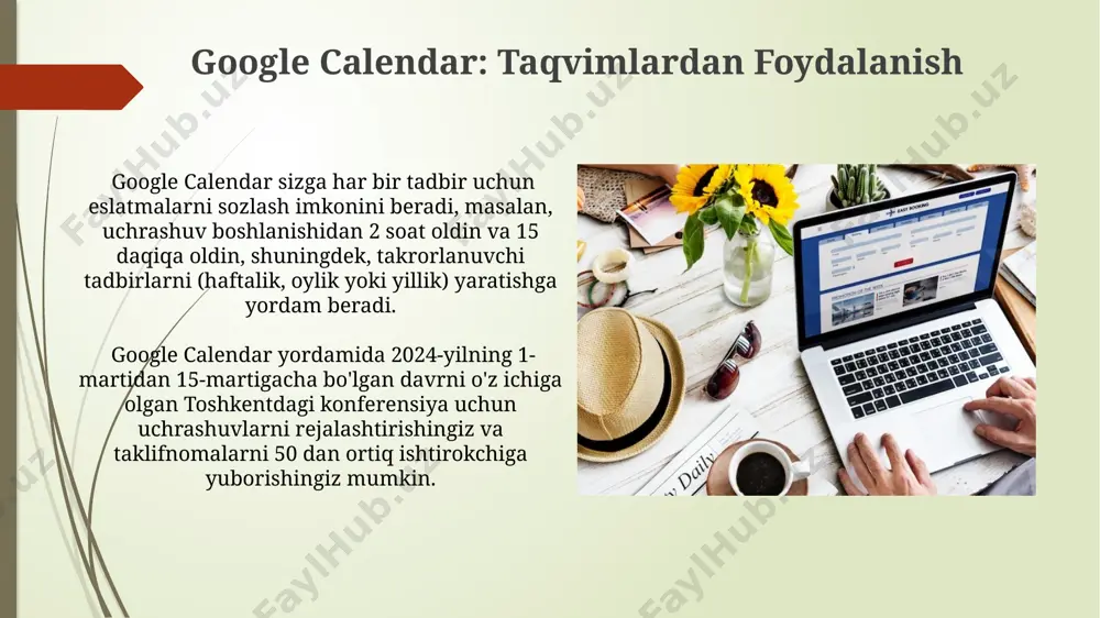 google xizmatlari (google kalendar, google hangouts, google+ va blogger) - Page 5