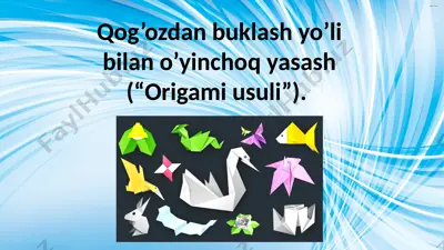 origami usuli — PPTX