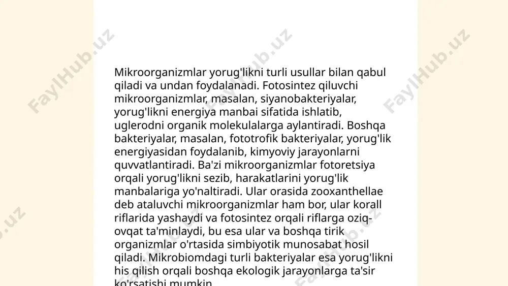 mikroorganizimlarni tashqi muhitga tasiri - Page 5