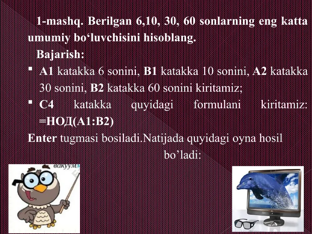 ms excelning funksiyalar kutubxonasi - Page 4