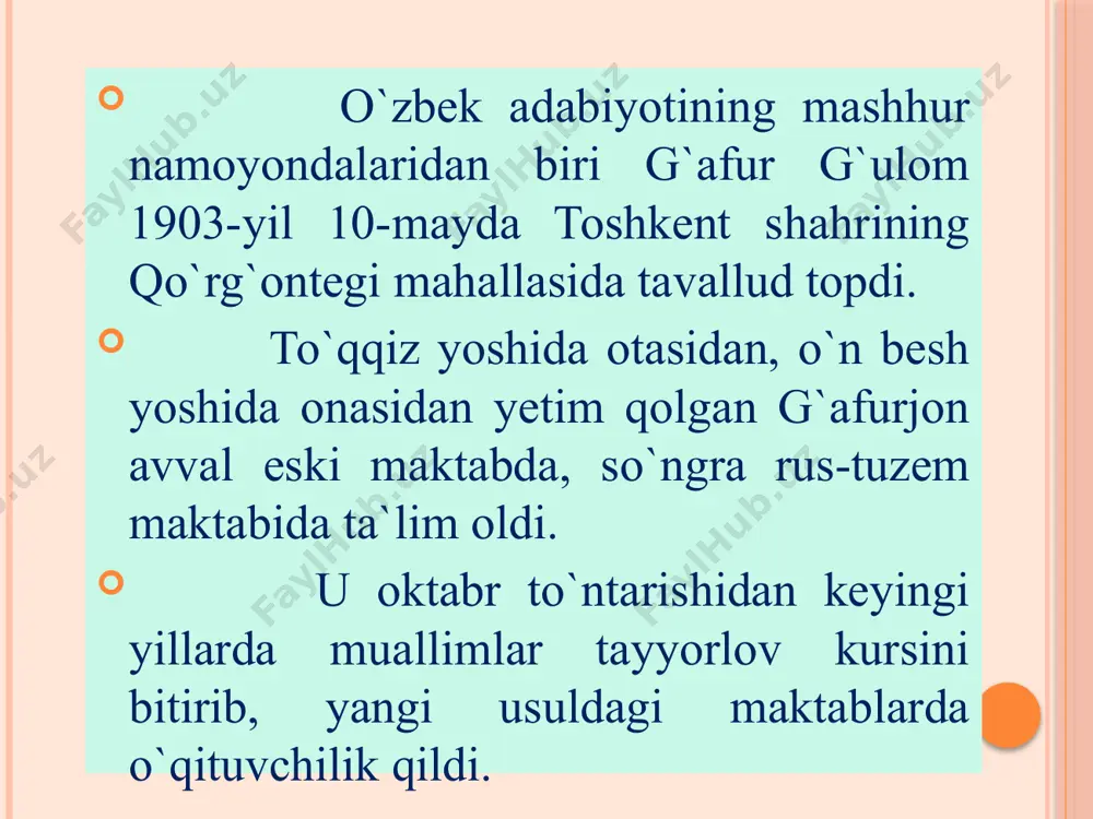 g`afur g`ulom hayoti va faoliyati - Page 4