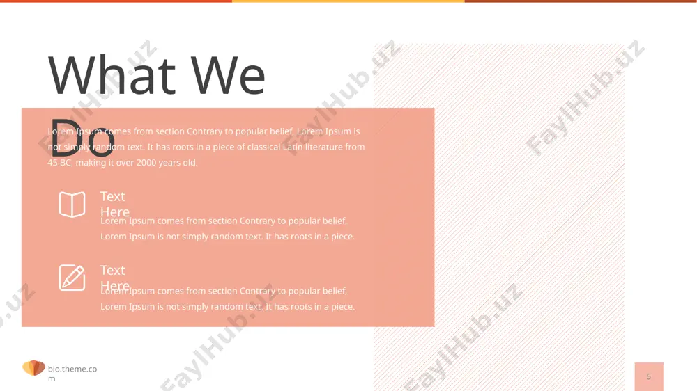 presentation template - Page 5