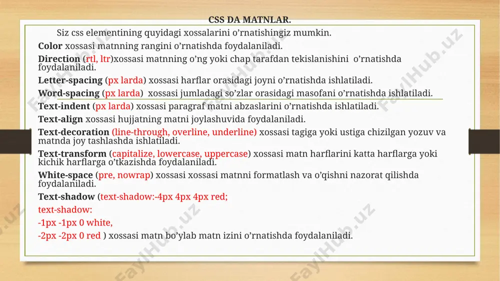 web sahifaning poyonalı shamoyili yordamida web sahifaga dizayn berish - Page 4