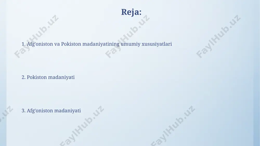 onlanadi. afg'oniston va pokiston madaniyatining umumiy xususiyatlari afgʻoniston va pokistonda islom dini 90% dan ortiq aholining hayot tarzini, bayramlarini, marosimlarini va sanʼatini belgilaydi, bu esa ikkala mamlakat madaniyatida koʻplab umumiyliklarni keltirib chiqaradi. ikkala mamlakatda ham, ayniqsa, qishloq joylarda, patriarxal jamiyat tuzilmasi hukmron boʻlib, oilada katta yoshdagi erkaklarning obroʼsi yuqori, ayollarga esa anʼanaviy rol beriladi. masalan, qandahar va peshovar shaharlarida bu oʻxshashliklar yaqqol koʻzga tashlanadi. afg'on va pokiston san'ati va adabiyoti afganistonning 15-asrga oid miniatyuralari, ayniqsa, herat maktabining asarlari, o'zining rang-barangligi va murakkab naqshlari bilan pokiston miniatyura san'atiga kuchli ta'sir ko'rsatgan. afganiston va pokiston xalq hikoyalari va afsonalari orasida 500 yildan ortiq umumiy tarixiy va madaniy aloqalarni aks ettiruvchi, ko'plab o'xshash qahramonlar va voqealar mavjud. afg'oniston madaniyati: tarixiy meros va an'analar pashtunlarning “pashtunvalli” qonuni, qabilaviy adolat tizimi, 300 dan ortiq qonun va urf-odatlarni o'z ichiga oladi va qabilalararo munosabatlarni tartibga soladi. kabul shahridagi milliy muzeyda 1000 dan ortiq noyob qo'lyozmalar va …