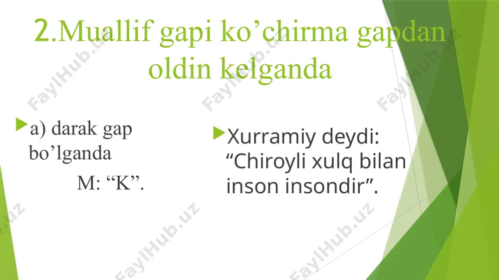 ko’chirmavamuallifgaplaridatinishbelgilariningishlatilishi - Page 5