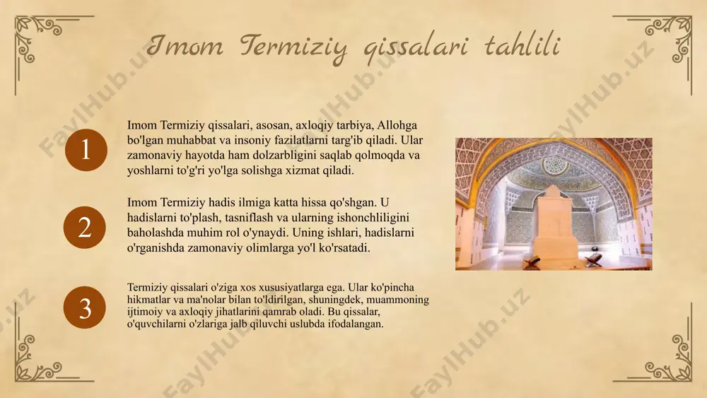 imom buxoriy va imom termiziy qissalari tahlili - Page 5
