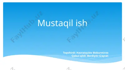 hududlarkesimida qishloq xo'jaligi mahsuloti — PPTX