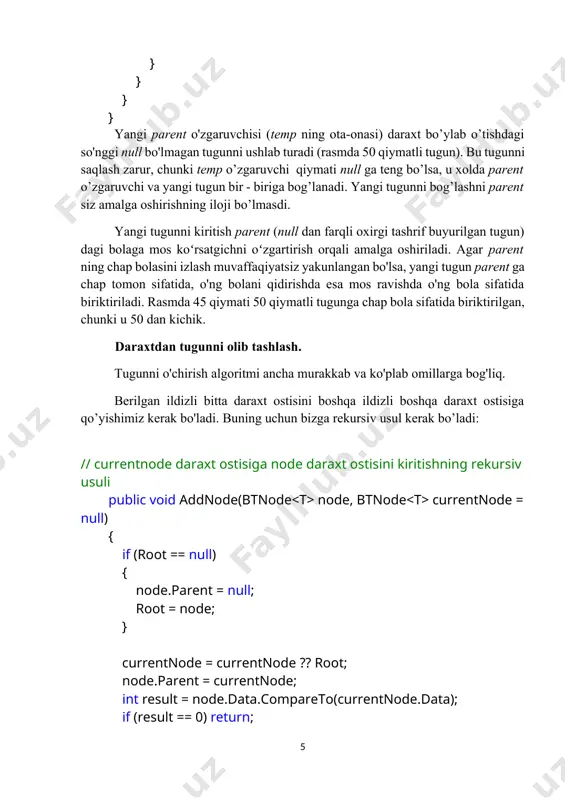binar qidiruv daraxti - Page 5