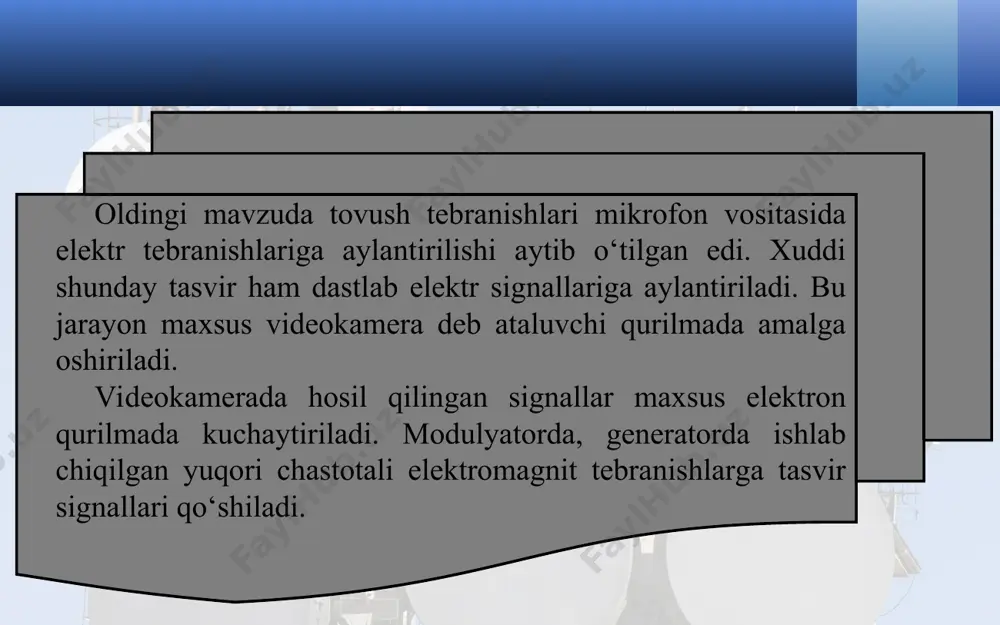 teleko‘rsatuvlarning fizik asoslari. toshkent – televideniye vatani 11-sinf - Page 4