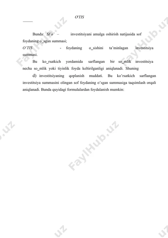 taqaviy, iqtisodiy hamda ijtimoiy barqarorlikni ta’minlash darkor. respublikada bozor iqtisodiyotiga bosqichma-bosqich o’tish davrida yuqorida ta’kidlangan sharoitlar yaratilmoqda. qishloq xo’jaligini yanada rivojlantirish uchun mazkur tarmoqqa sarflanadigan investitsiyalar hajmini oshirish lozim. bunda o’tkaziladigan turli ko‗rgazmalar ham muhim ahamiyatga ega. bu borada ham mamlakatimiz hukumati tomonidan ko’plab ijobiy ishlar amalga oshirilmoqda. jumladan, toshkent shahrida ―o’zagroekspo‖ ko’rgazmasi an’anaviy tarzda o’tkazib kelinmoqda. shu kabi ko’rgazmalarda qishloq xo’jaligi sohasida faoliyat yurituvchi subyektlar xorijlik tadbirkorlar bilan hamkorlik aloqalarini yo’lga qo’yish va shu orqali sohaga investitsiyalar oqimini ko’paytirish imkoniga ega bo’lmoqdalar. foydalaniladigan adabiyotlar: 1. m.n. muminova, m.a. maksumova «kasbiy etika va etiket», uslubiy qo’llanma, t.,2006. 2. i. a. karimov «istiqlol va ma’naviyat» t.,1994. 3. i. a. karimov «o’zbekiston buyuk kelajak sari» t.,1998. 4. n. e. muhammadiyev «kasb etikasi va estetik madaniyati»- toshkent,1998 y. 5. m. abdullayev, e. xakimov «vvedeniye v etiku»-namangan, 1998. 6. abdulla sher «axloqshunoslik» ma’ruzalar matni, toshkent, 2000 7. v.g. fedsov «kultura servisa» uchebno-prakticheskoye posobiye - …
