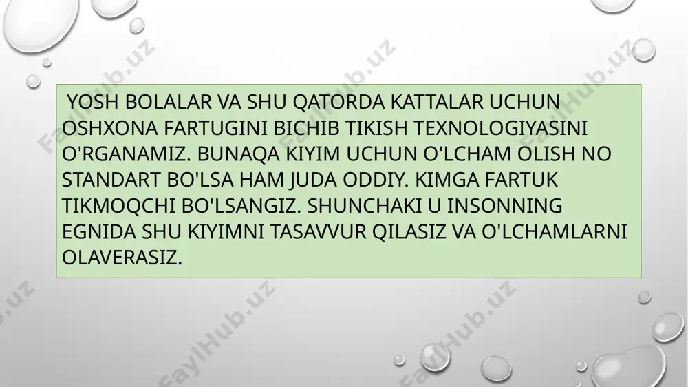 ish fartugini tikish,dars ishlanmalarini tuzish - Page 2
