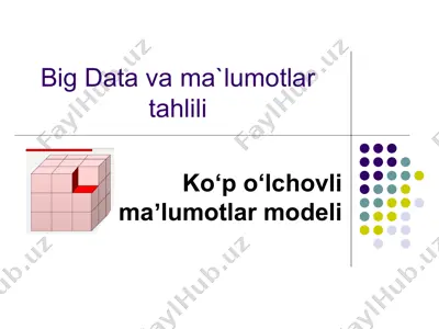 big data va ma'lumotlar tahlili — PPTX