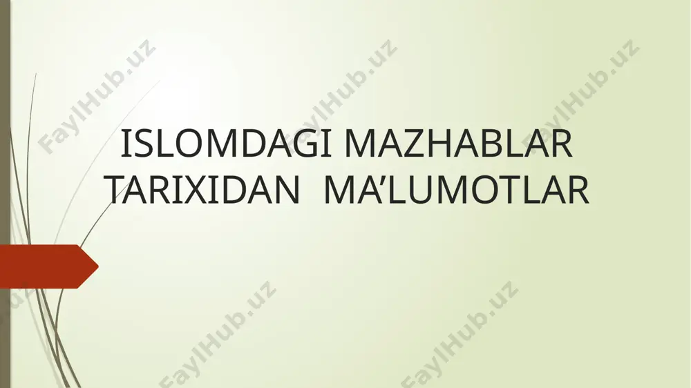 mazhabi sunniylik yoʻnalishiga mansub boʻlgan musulmonlarning uchdan bir qismini oʻz ichiga oladi. molikya molikiya mazhabining asoschisi malik ibn onas abu abdulloh (721-795). islom diniy huquq sistemasini ishlab chiqishda konservativ mavqeda turgan. paygʻambar muhammad s.a.v. davridagi anʼanalarni yoqlab chiqqan, yaʼni "ashob al-hadis " (hadis tarafdorlari) oqimining namoyandasi boʻlgan. bu mazhab tarafdorlari huquq masalalarida ratsionalistikmetodga,yaʼni qur’on va hadislarni aqlga asoslangan holda talqin qilishga qarshi chiqqan. dastlab hijoz va madinada, keyin boshqa mamlakatlarda tarqalgan. hozirgi davrda molikiya mazhabi tunis, jazoir, marokash, liviya va ayrim boshqa mamlakatlarda musulmonlar oʻrtasida taʼsirga ega. “ ” shofiya shofiya mazhabining asoschisi abu abdulloh muhammad ibn idris ash-shofi’iy (767-820). makkada yashagan, hadislar va fiqhni oʻrgangan, yamanda qozilik lavozimini egallagan. ali avlodlari bilan yaqinlashganligi uchun 803 yilda qamoqqa olingan. avf etilganidan soʻng misrga ketib, malik ibn onasning shogirdi sifatida faoliyat boshlagan, 810 yildan bogʻdodda oʻz taʼlimotini targʻib qilgan. shofiy oʻz asarlarida islom huquqini aʼnanaviy normalar bilan bogʻlashga intilgan. u fiqh …