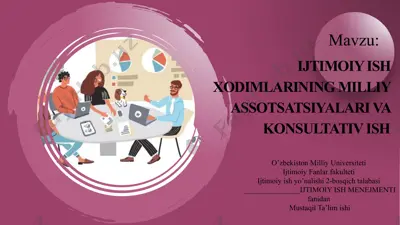 xodimlarining milliy assotsatsiyalari va konsultativ ish — PPTX