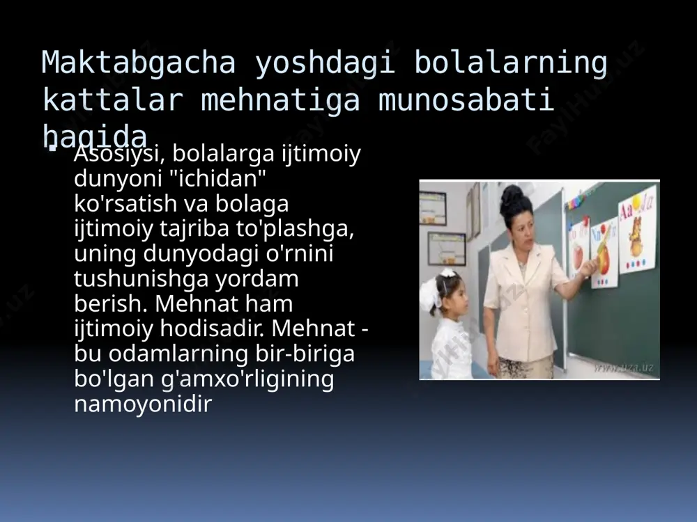 maktabgacha yoshdagi bolalarning kattalar mehnatiga munosabati - Page 5