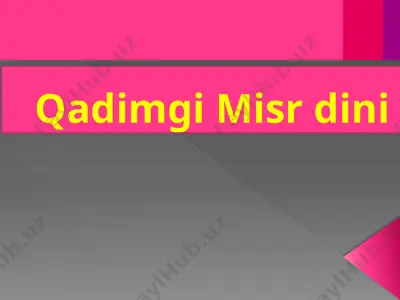 qadimgi misrdini — PPTX