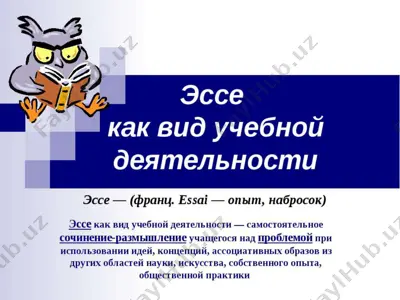 essai (эссе) — PPTX