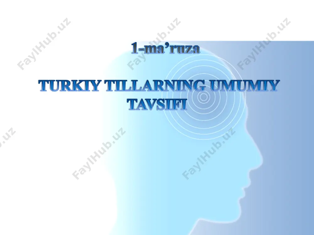 rkiy tillar dialektlari o‘rtasidagi munosabat, o‘xshash va farqli jihatlarni tahlil qilish masalalari muhim ahamiyat kasb etadi. bu muammolarni turkiy adabiy tillar grammatikasini qiyoslash, umumxalq turkiy so‘zlashuv tili hamda adabiy kitobiy tilning turli tarixiy davrlardagi uslubi, yozuvning ahamiyati va xalqning madaniy taraqqiyot saviyasini nazarda tutgan holda hal qilish maqsadga muvofiq. ichki – intralingvistik omillarning o‘rni, tashqi – ekstralingvistik omillar ta’siri, 1.oltoy davri (eradan avvalgi iii asrlarga qadar). 2.qadimgi xun davri (eradan avvalgi iii asrlar va yangi eraning v asrlariga qadar). 3.qadimgi turk davri (v–x asrlar). 4. o‘rta turk davri (x–xv asrlar). 5. yangi turk davri (xv–xx asrlar). 6.eng yangi turk davri (xx asr). tаtар. мин, mоrd. мон, “men”; zаnsк. munens, rus. мне; komi тайо, mo‘g‘. tere, rus. тот; o‘zb. ким, fin. кеп, somali кита “kim”. turkiy qulaq, gruz. quri “quloq”, fin. kuule, yun. klyo “eshitmoq”; turkiy qaryn “qorin”, arab. qurb, tamil каrирраi, lat. соrpus “tana”; mo‘g‘. mоren “daryo”, tamil marai “yomg‘ir”, …