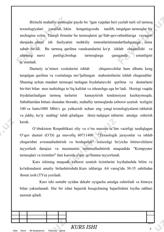 ng soni o'sishda davom etmoqda. kompyuter tarmog'i protokollarini qisqacha tushuntirish tarmoq protokoli tarmoq qurilmalari orasidagi aloqa uchun qoidalar va qoidalarni belgilaydi. tarmoq protokollari qurilmalar bir-birlari bilan aloqa o'rnatish va ularni bog'lash uchun mexanizmlarni, shuningdek ma'lumotlarni yuborilgan va qabul qilingan xabarlarga qanday paketlanganligini ko'rsatuvchi formatlash qoidalarini o'z ichiga oladi. ba'zi protokollar ishonchli va / yoki yuqori ishlaydigan tarmoq aloqasi uchun mo'ljallangan xabarlarni tasdiqlash va ma'lumotlarni siqishni qo'llab-quvvatlaydi. kompyuter tarmog'i uchun zamonaviy protokollar, odatda, paketlar shaklida xabarlarni jo'natish va qabul qilish uchun paketli kommutatsiya texnikasidan foydalanadi - to'plangan va qayta o'rnatiladigan qismlarga bo'lingan xabarlarga bo'linadigan xabarlar. har biri alohida kompyuter uchun mo'ljallangan har bir yuzlab kompyuter protokoli ishlab chiqilgan. maqsadlar va muhitlar. internet protokollari internet protokoli turkumlari internet protokoli (ip) ning o'zi bilan birga, tcp , udp , http va ftp kabi yuqori darajadagi protokollarning qo'shimcha imkoniyatlarini ta'minlash uchun ip bilan birlashtirilgan (va eng ko'p ishlatiladigan tarmoq protokollaridan iborat) majmuini o'z ichiga …