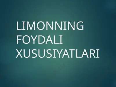 limon — PPTX