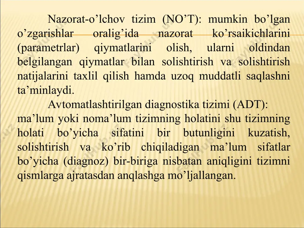 im mavzu bo’yicha savollar 1. avtomobil va dvigatelni elektron boshqarish tizimlari qanday. 2. qo’riqlash himoya tizimlari. 3. himoya yostiqchalari (airbags). 4. navigatsiya tizimlari (gps). tuzuvch х.аtaxonov
