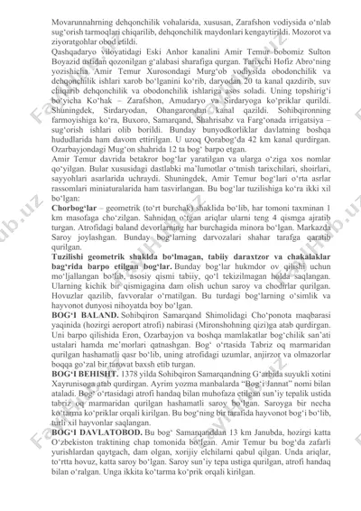 dehqonchilik maydonlari kengayishi — DOCX