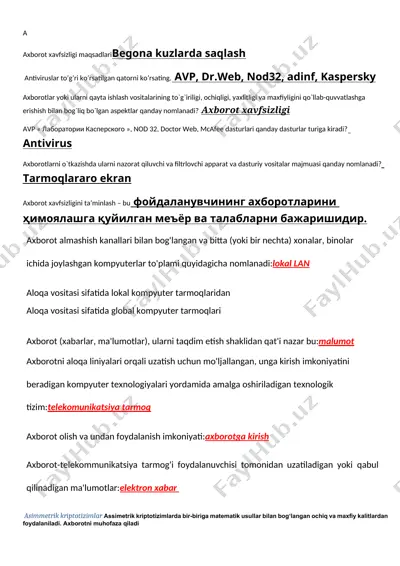 antiviruslar — DOCX