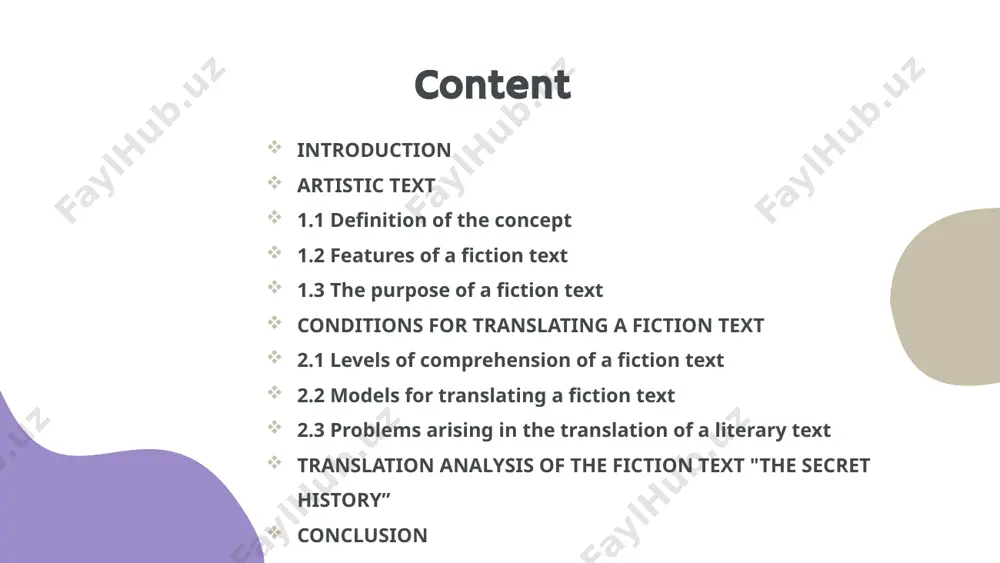 ely replaced by analogous elements of the translating language, because sign relations in different languages do not coincide and, therefore, the artistic functions of these relations do not coincide either. when translating an artistic text, the translator is required not only to understand the original meaning, but also to be able to reproduce it in another language, that is, to create foreign-language conditions in which the analogous artistic function of the linguistic sign manifests itself. 2.2 models for translating a fiction text a higher level of comprehension is translational evaluation of a fiction text, where the level of evaluation is an integral part of successful interpretation in a fiction translation. the translator at this level projects the systems of figurative meanings that have been accumulated during the processing of tht.a. kazakova also suggests several levels of text comprehension. the first level is recognition of a sign by means of correlation …