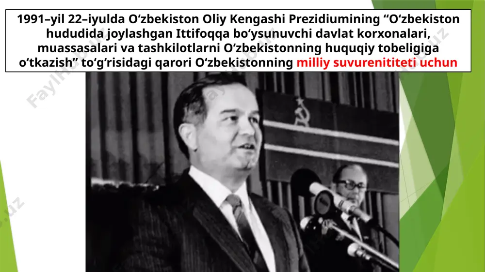 lohotlar hamda tadbirlar mamlakatda ijtimoiy–siyosiy barqarorlikni ta’minlash omillari mamlakatda ma’naviy, ruhiy poklanish va milliy qadriyatlarning tiklanishi o‘zbekistonning jahon hamjamiyatida munosib о‘rin egallashi e`tiboringiz uchun rahmat image1.jpg image2.jpg image3.jpg image4.jpeg image5.jpg image6.jpg image7.jpg image8.jpg image9.png image10.jpeg image11.jpeg image12.jpeg image13.emf image14.crdownload image15.jpg image16.jpg image17.jpg image18.jpg /docprops/thumbnail.jpeg