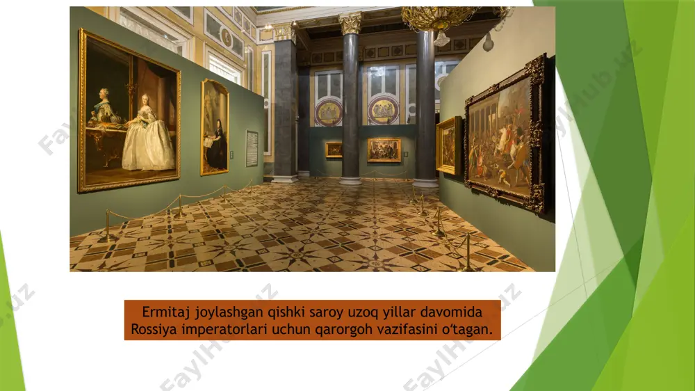 y xakasiya va krasnoyarsk o'lkasining janubi) namoyish etiladi. bular xanjar, tanga, o'q uchlari, hayvonlar uslubida qilingan amaliy san'at asarlari, o'yma miniatyuralar. toshtyk dafn marosimining niqoblari alohida qiziqish uyg'otmoqda. ular marhumning kullari qo'yilgan yoki to'g'ridan-to'g'ri dafn marosimi uchun ishlatiladigan teriga qo'yilgan manekinga joylashtirildi. ayol va erkak niqoblarining ro'yxati har xil: ayol niqoblari oq, qizil spirallar va jingalaklar bilan, erkak niqoblari qizil, qora ko'ndalang chiziqlar bilan. galereyada 8 - 9-asrlarga oid moshchevaya balka darasida (shimoliy kavkaz) baland tog 'terrasalarida joylashgan noyob topilmalar mavjud. bu arxeologik materiallar uchun kam uchraydigan matolar va kiyimlar, yog'och va charm buyumlar. mahalliy alano-adige qimmatbaho ipak qabilalarining ko'pligi: xitoylar, so'g'dlar, o'rta er dengizi, vizantiya - bu erda buyuk ipak yo'lining qurollaridan biri o'tganligidan dalolat beradi. image1.jpg image2.jpeg image3.jpeg image4.jpg image5.jpg image6.jpg image7.jpg image8.tmp image9.tmp image10.tmp image11.tmp image12.tmp image13.tmp /docprops/thumbnail.jpeg