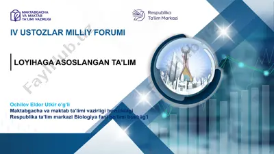 loyihaga asoslangan ta’lim — PPTX