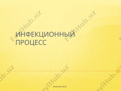инфекционный процесс — PPT