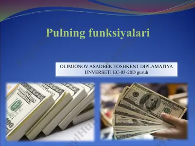 pulning funksiyalari — PPTX